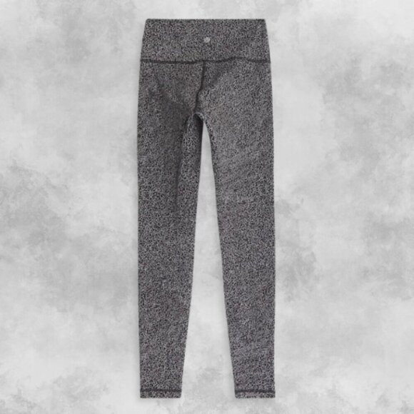 Lululemon Wunder Under Legging Pants Hi-Rise Tight Fit Heathered Black Women's 4 - Picture 4 of 9